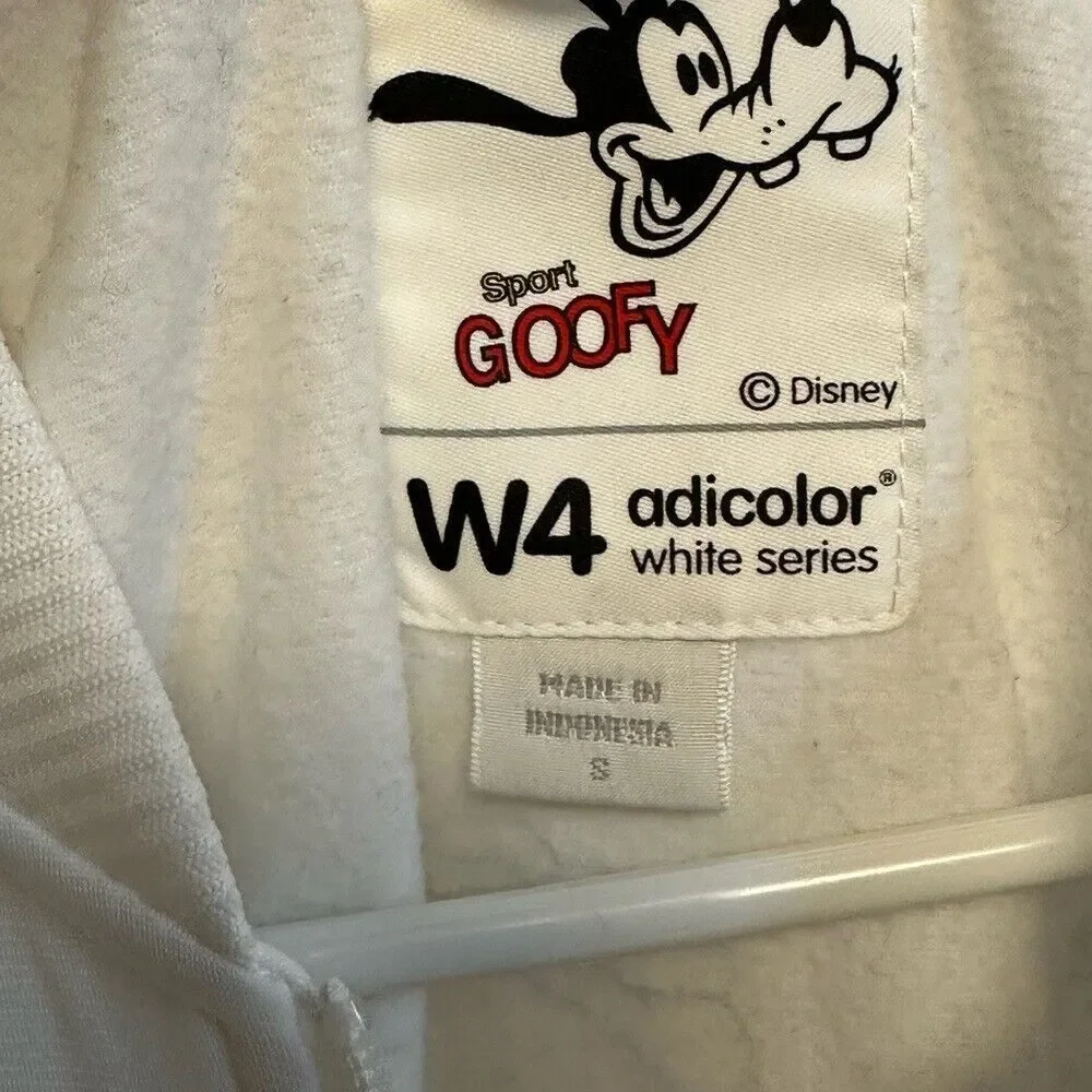 Adidas Adicolor x Disney Goofy Graffiti White Track Jacket‎ Unisex Small RARE